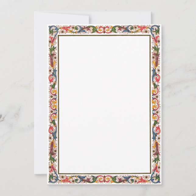 Vorlage für antike italienische Grenze Save the Da (Vorderseite)