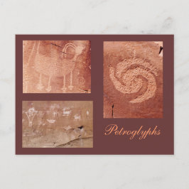 Vorlage für antike Rock Art Postkarte