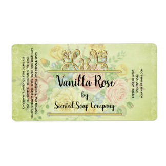 Vorlage für antike Rose - Soap-Label bearbeiten