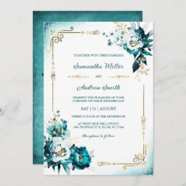 Vorlage für aquamarine Hochzeiten und Goldhochzeit