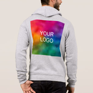 Vorlage für athletische Heather-Upload-Logo Hoodie