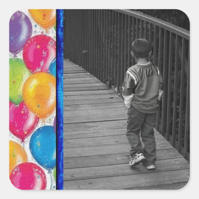 Vorlage für Aufkleber für Fotos in Ballons (Vorderseite)