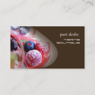 Vorlage für Bäckereien und Konditoreien Visitenkarte