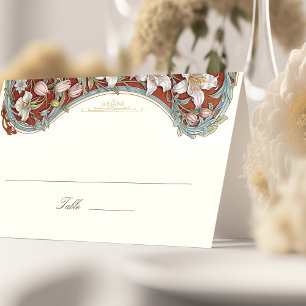 Vorlage für Barocke Hochzeitnamenkarte