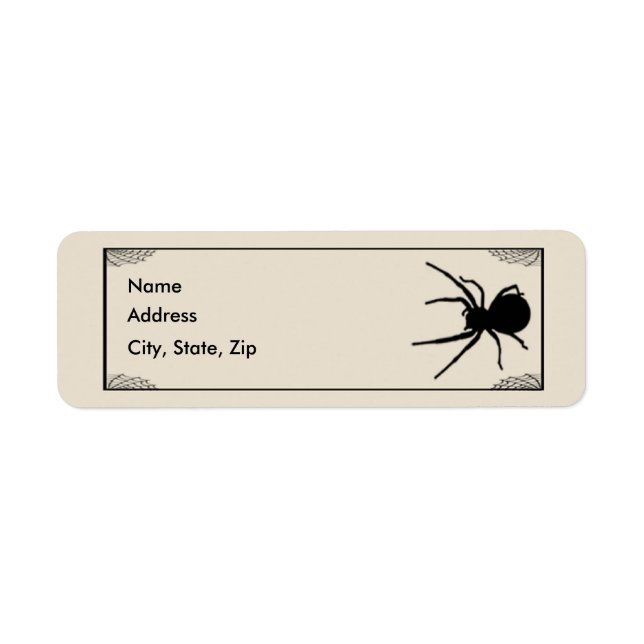 Vorlage für Bats & Spider-Adressbezeichnungen (Vorne)