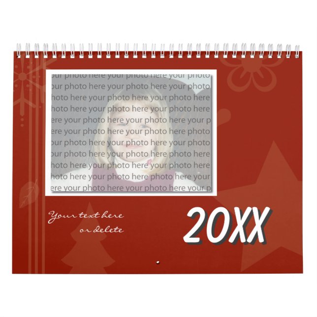 Vorlage für benutzerdefinierbare Familienkalender Kalender (Titelbild)