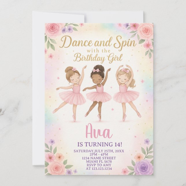 Vorlage für benutzerdefinierte Ballet-Princess (Vorderseite)