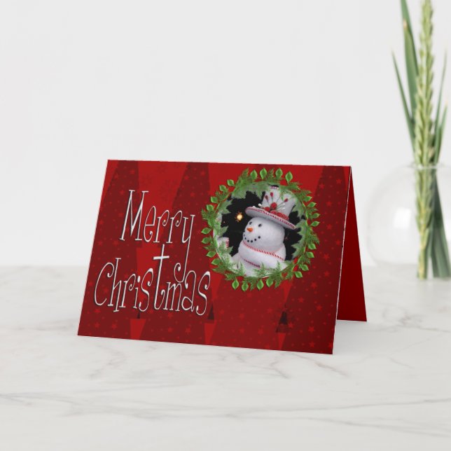 Vorlage für benutzerdefinierte Foto-Weihnachtskart (Vorderseite)