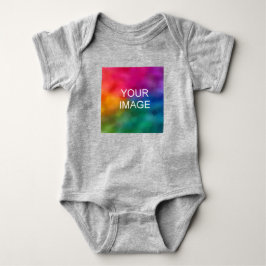 Vorlage für benutzerdefinierte Heather-Graue Farbe Baby Strampler