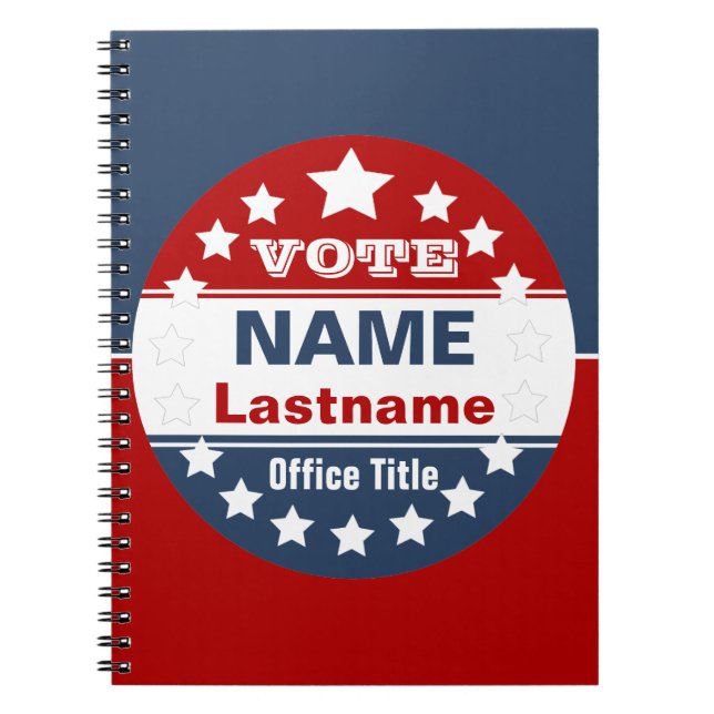 Vorlage für benutzerdefinierte Kampagnen Notizblock (Vorderseite)