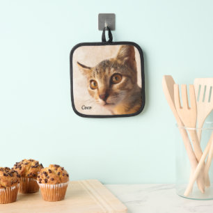Vorlage für benutzerdefinierte Katzen-Fotovorlage Topflappen