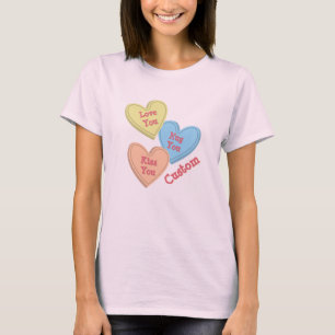 Vorlage für benutzerdefinierte Liebe-Kerzenhalter T-Shirt