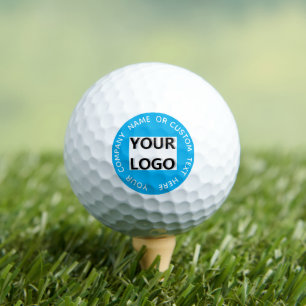 Vorlage für benutzerdefinierte Logos und Textmarki Golfball