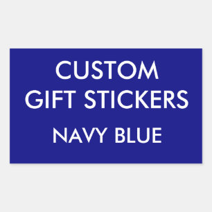 Vorlage für benutzerdefinierte NAVY-BLAUE-REKTANGL Rechteckiger Aufkleber