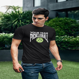 Vorlage für benutzerdefinierte Pickleball-Team T-Shirt