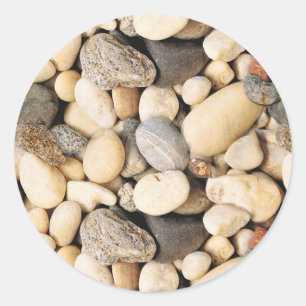 Vorlage für benutzerdefinierte Steine Leere Trendy Runder Aufkleber