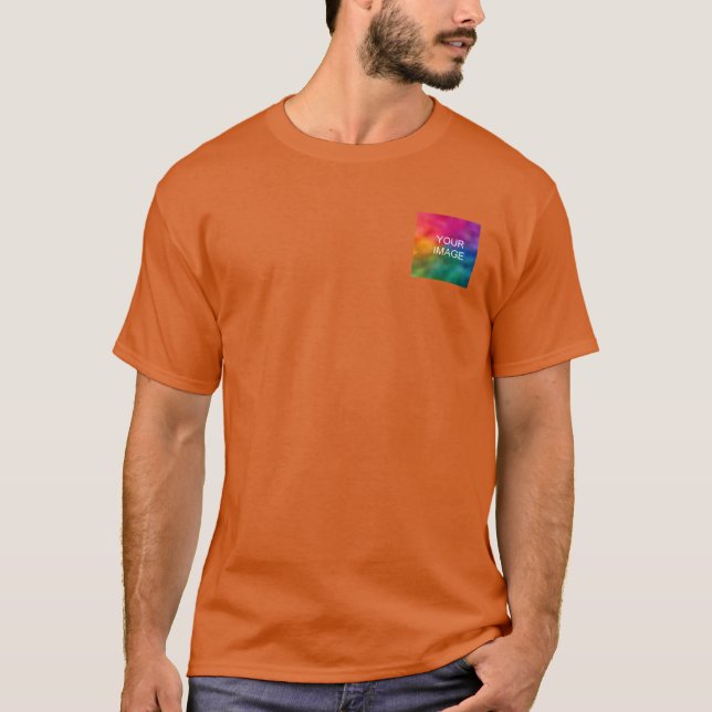 Vorlage für benutzerdefinierte Texas Orange-Logo-h T-Shirt (Vorderseite)