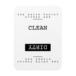 Vorlage für benutzerdefinierten Familiennamen Saub Magnet