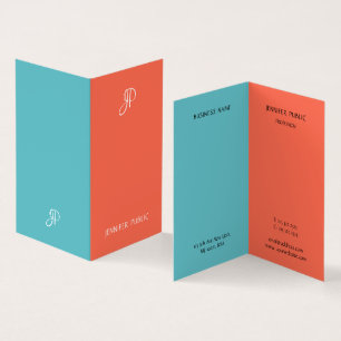 Vorlage für Berufliche Monogramme in eleganten Far Visitenkarten