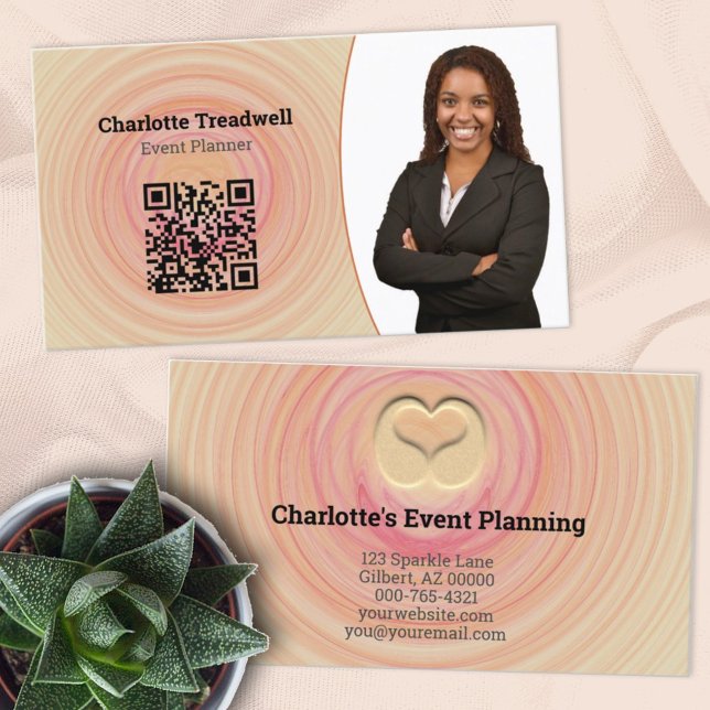 Vorlage für beruflichen Abstrakten QR-Code Visitenkarte (Von Creator hochgeladen)