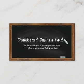 Vorlage für Blackboard- und Chalk-Visitenkarten Visitenkarte