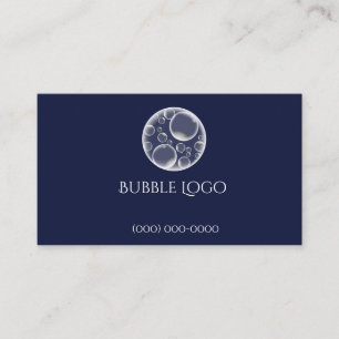 Vorlage für Buble-Logo-Visitenkarten Visitenkarte