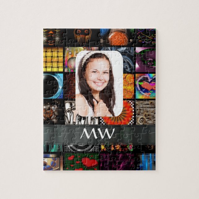 Vorlage für Collage Muster Puzzle (Vertikal)