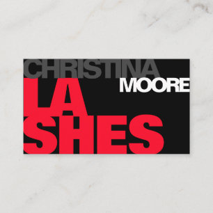 Vorlage für Coole, fett formatierte Schriftzeichen Visitenkarte