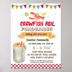 Vorlage für Crawfish Boil Fundraiser Poster