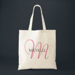 Vorlage für das Anfangsschreiben von Tragetaschen<br><div class="desc">Moderne Minimalistische Anfangsbuchstabe Monogram Elegant Modern Template Shopping Geschenk Budget Tote Bag.</div>