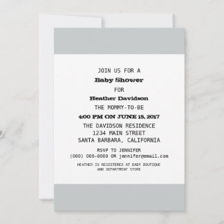 Vorlage für das Baby-Dusche-Party