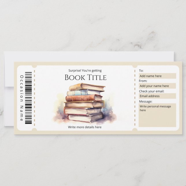 Vorlage für das bearbeitbare E-Book-Geschenkgutach (Vorderseite)