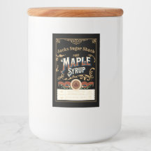 Vorlage für das benutzerdefinierte Ahornsirup-Labe