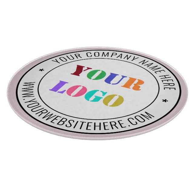 Vorlage für das benutzerdefinierte Firmenlogo Schneidebrett (Ecke)