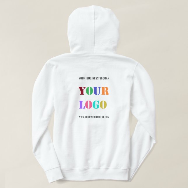 Vorlage für das benutzerdefinierte Firmenlogo Text Hoodie (Design Rückseite)