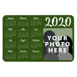 Vorlage für das benutzerdefinierte Foto 2020-Kalen Magnet