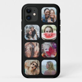 Vorlage für das benutzerdefinierte Schwarze 7-Foto Case-Mate iPhone Hülle