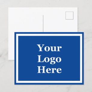 Vorlage für das Blue-and-White-Company-Logo Postkarte