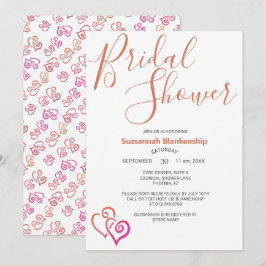 Vorlage für das Brautparty rosa Orange-gebundene H