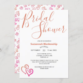 Vorlage für das Brautparty rosa Orange-gebundene H