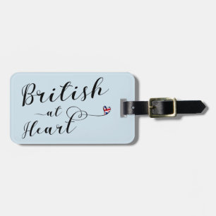 Vorlage für das Britische Gepäck am Herzen des Lan Gepäckanhänger