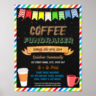 Vorlage für das Coffee Fundraiser-Ereignis Poster
