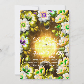 Vorlage für das digitale Geburtstagsessen, schwarz