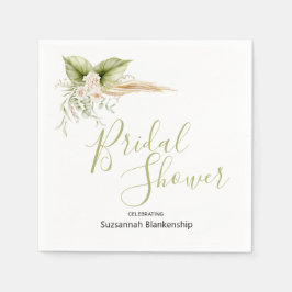 Vorlage für das elegante Brautparty der Blumenecke Serviette