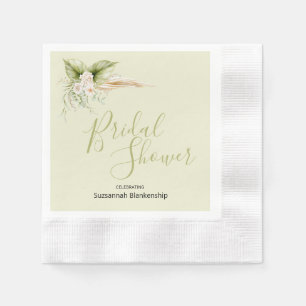 Vorlage für das elegante Brautparty der Blumenecke Serviette