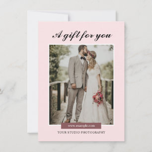 Vorlage für das Geschenkgutachten für Fotografen