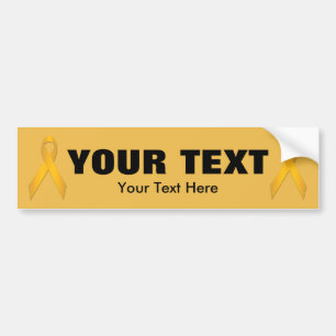 Vorlage für das Gold Awareness Ribbon-Autoaufklebe Autoaufkleber