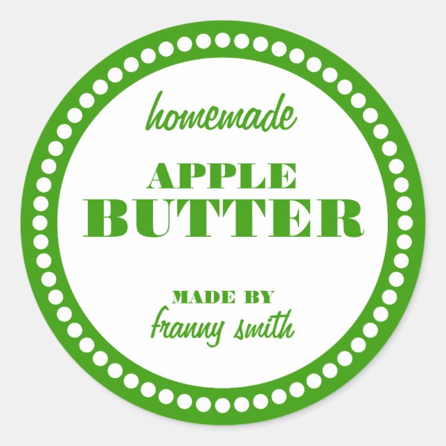 Vorlage für das JAR-Label "Round Dot Frame" Runder Aufkleber (Vorderseite)