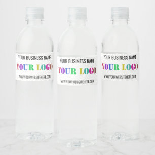 Vorlage für das Logo für benutzerdefinierte Untern Wasserflaschenetikett