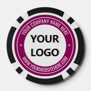 Vorlage für das Logo Ihres Unternehmens für den be Pokerchips